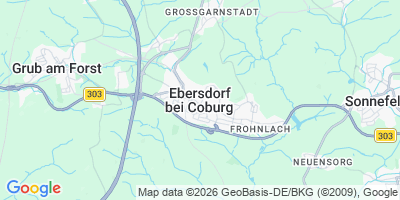 Karte Ebersdorf b.Coburg