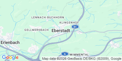 Karte Eberstadt