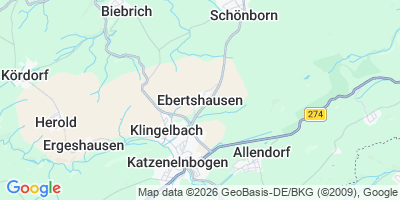 Karte Ebertshausen