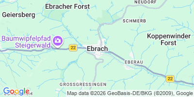 Karte Ebrach