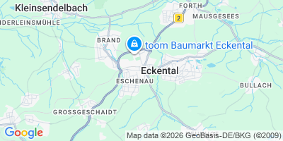Karte Eckental
