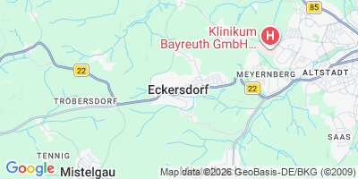 Karte Eckersdorf