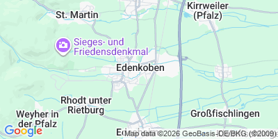 Karte Edenkoben, Stadt