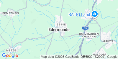Karte Edermünde