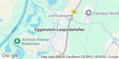 Karte Eggenstein-Leopoldshafen