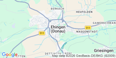 Karte Ehingen (Donau)