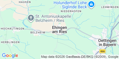 Karte Ehingen a.Ries