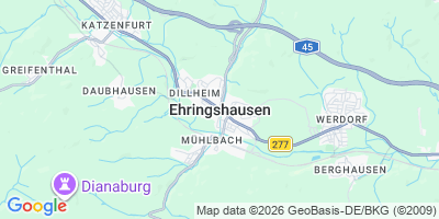 Karte Ehringshausen