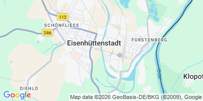Karte Eisenhüttenstadt