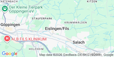 Karte Eislingen/Fils