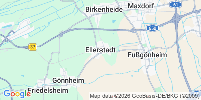 Karte Ellerstadt