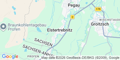 Karte Elstertrebnitz