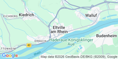 Karte Eltville am Rhein