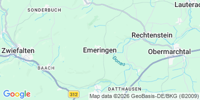 Karte Emeringen