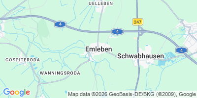 Karte Emleben