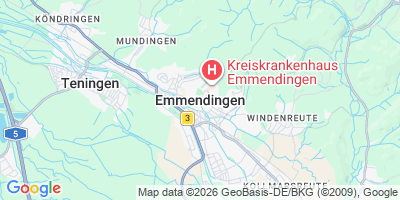 Karte Emmendingen