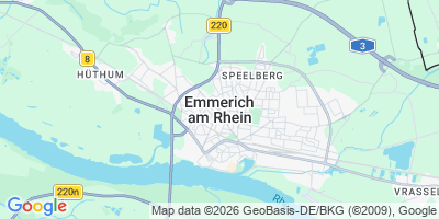 Karte Emmerich am Rhein