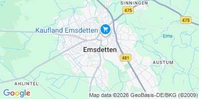 Karte Emsdetten