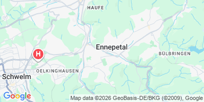 Karte Ennepetal, Stadt der Kluterthöhle