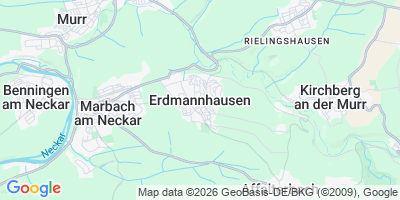 Karte Erdmannhausen