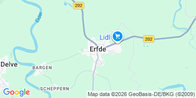 Karte Erfde