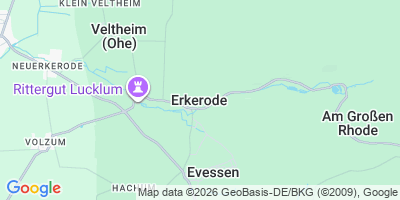 Karte Erkerode