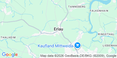 Karte Erlau