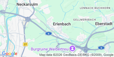 Karte Erlenbach