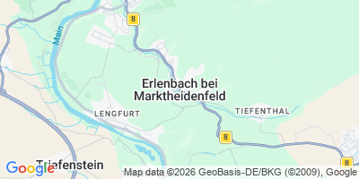 Karte Erlenbach b.Marktheidenfeld