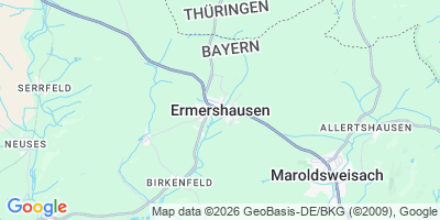 Karte Ermershausen