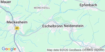 Karte Eschelbronn