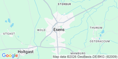 Karte Esens