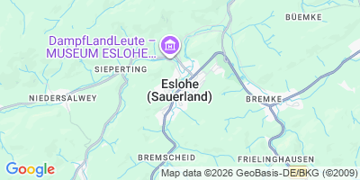 Karte Eslohe (Sauerland)