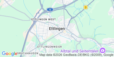 Karte Ettlingen