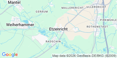 Karte Etzenricht