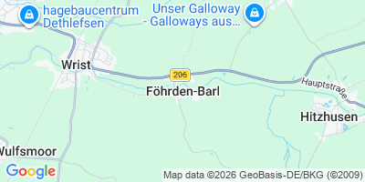 Karte Föhrden-Barl