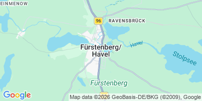 Karte Fürstenberg/Havel