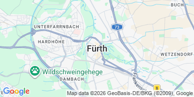 Karte Fürth