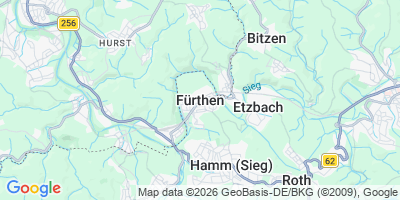 Karte Fürthen