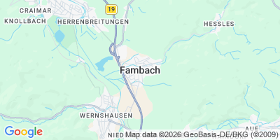 Karte Fambach