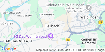 Karte Fellbach