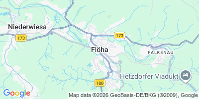 Karte Flöha