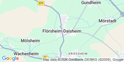 Karte Flörsheim-Dalsheim