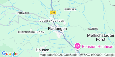 Karte Fladungen