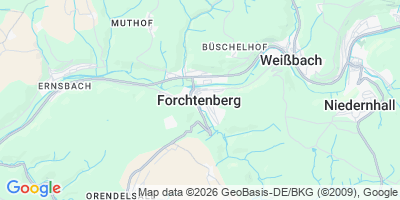 Karte Forchtenberg