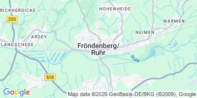 Karte Fröndenberg/Ruhr