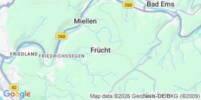 Karte Frücht