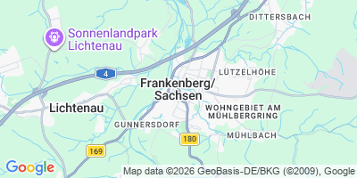 Karte Frankenberg/Sa.