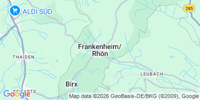 Karte Frankenheim/Rhön