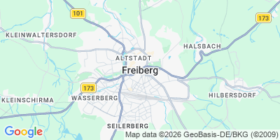Karte Freiberg